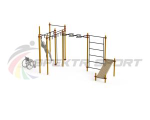 Купить Спортивный комплекс для инвалидов-колясочников WRK-D17_76mm в Кедровом 