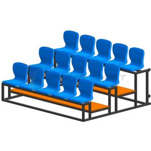 Купить Трибуна мобильная 3 ряда сиденья пластиковые на 15 мест в Кедровом 
